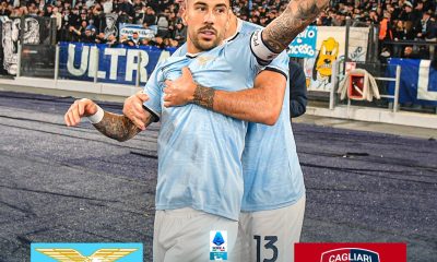 Lazio-Cagliari 2-1: tre punti pesanti per i biancocelesti all’Olimpico